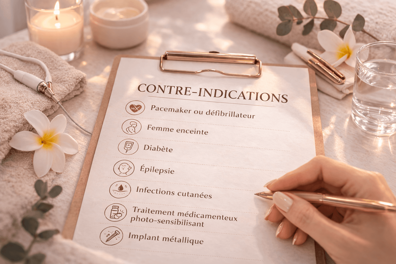 Illustration zones et contre-indications
